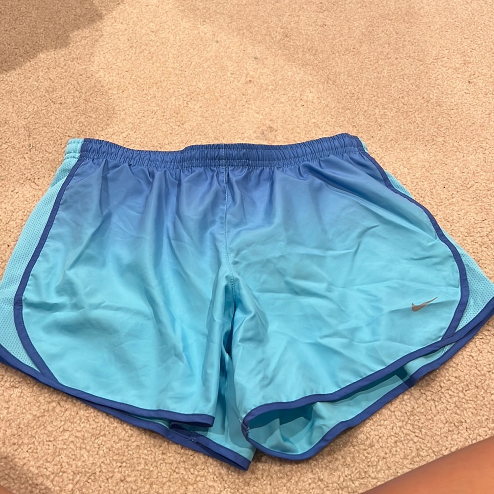 Blue ombré Girls Nike shorts